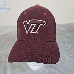Zephyr‎ Hat Mens XL Virginia Tech Hokies Maroon NCAA Sportswear Football